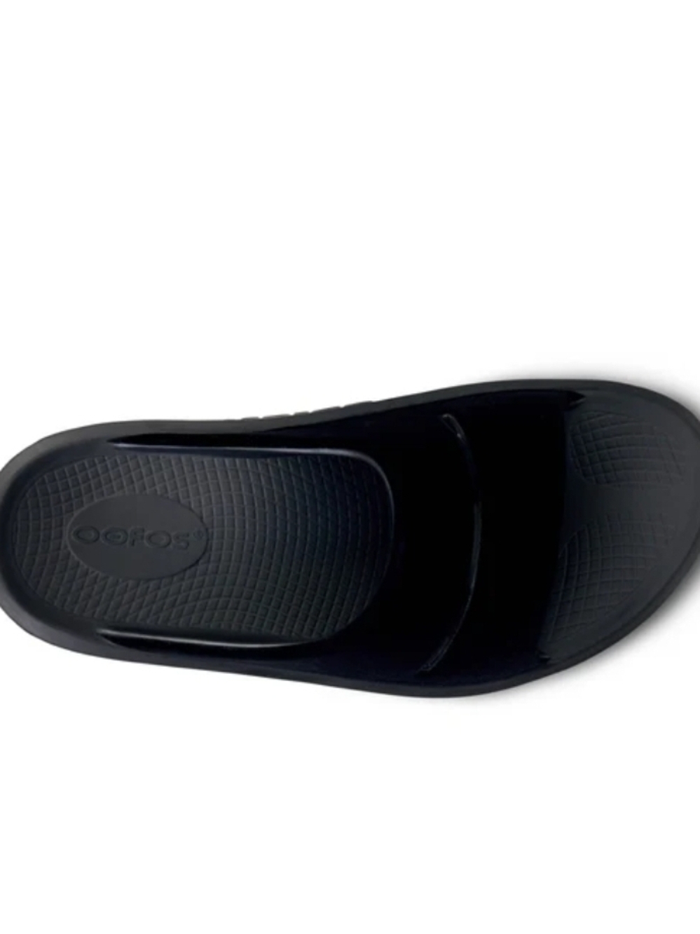 OOFOS Black Women's Slide Sandals - Picture 4 of 4